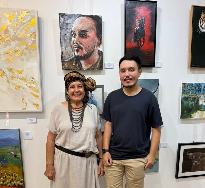 Art Portrait Painted by Client Shellie Kelly